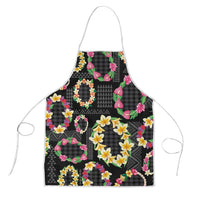 Hawaiian Kakau Tattoo Leis and Palaka Pattern Apron Traditional Aloha Tribal Black Color LT03 Black - Polynesian Pride