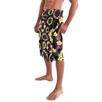 Hawaiian Kakau Tattoo Leis and Palaka Pattern Lavalava Traditional Aloha Tribal Black Color LT03 - Polynesian Pride