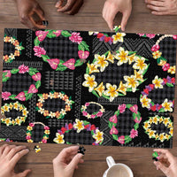 Hawaiian Kakau Tattoo Leis and Palaka Pattern Puzzle Traditional Aloha Tribal Black Color LT03 - Polynesian Pride