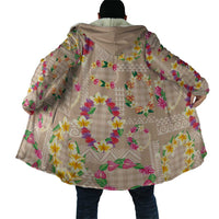 Hawaiian Kakau Tattoo Leis and Palaka Pattern Cloak Traditional Aloha Tribal Beige Color LT03 - Polynesian Pride