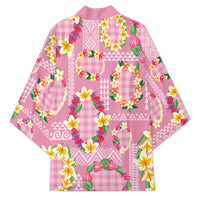 Hawaiian Leis Kimono Kakau Tattoos and Palaka Pastel Pink Color LT03 - Polynesian Pride