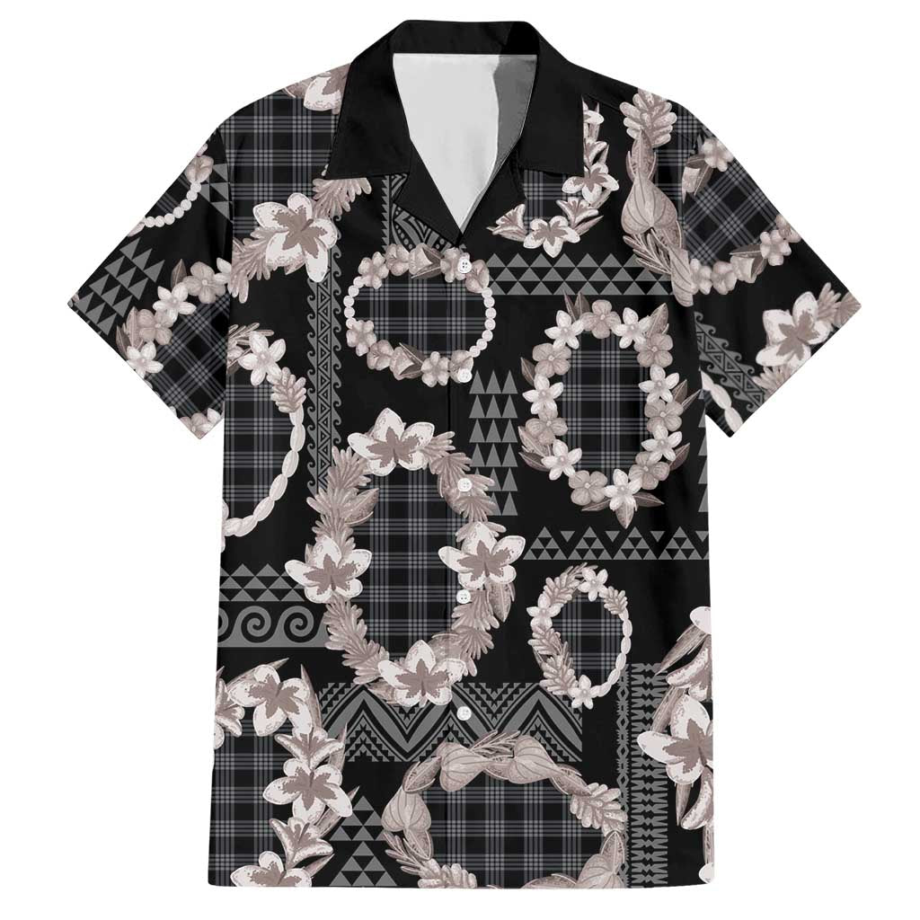 Hawaiian Leis Hawaiian Shirt Kakau Tattoos and Palaka Pastel Grayscale