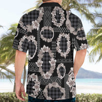 Hawaiian Leis Hawaiian Shirt Kakau Tattoos and Palaka Pastel Grayscale