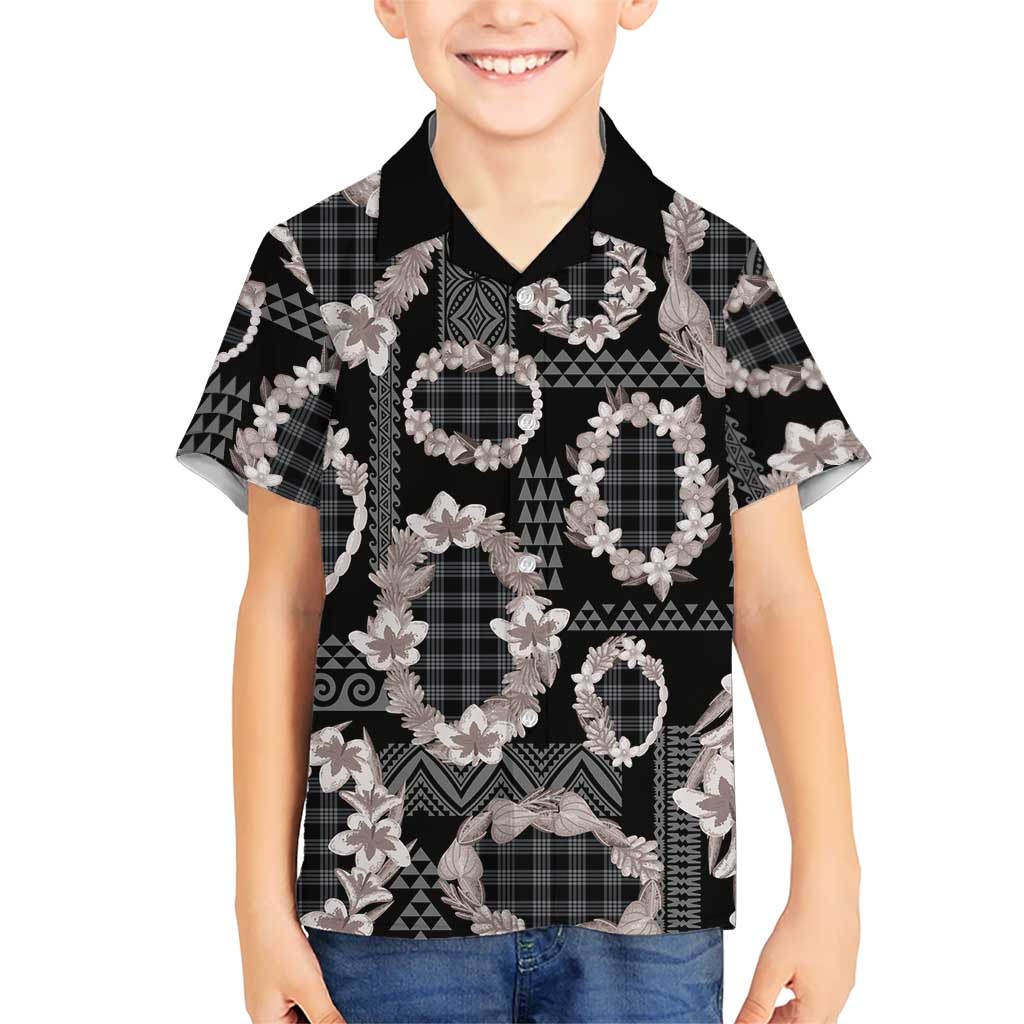 Hawaiian Leis Hawaiian Shirt Kakau Tattoos and Palaka Pastel Grayscale