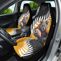 New Zealand and Australia Rugby Car Seat Cover Koala and Maori Warrior Together