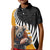 New Zealand and Australia Rugby Kid Polo Shirt Koala and Maori Warrior Together