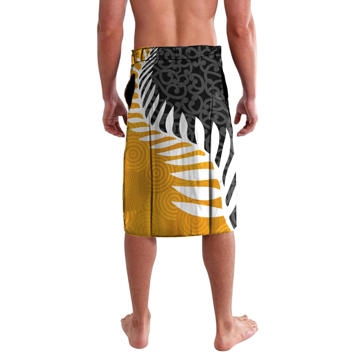 New Zealand and Australia Rugby Lavalava Koala and Maori Warrior Together