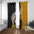 New Zealand and Australia Rugby Window Curtain Koala and Maori Warrior Together