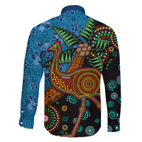 Fiji and Australia Family Matching Mermaid Dress and Hawaiian Shirt Palm Tree and Abogirinal Emu