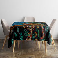 Fiji and Australia Tablecloth Palm Tree and Abogirinal Emu