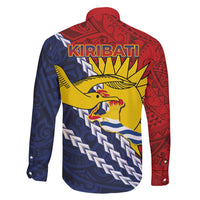 Kiribati Independence Day Family Matching Long Sleeve Bodycon Dress and Hawaiian Shirt Polynesian and Melanesian Art Tattoo LT03 - Polynesian Pride