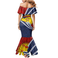 Kiribati Independence Day Family Matching Mermaid Dress and Hawaiian Shirt Polynesian and Melanesian Art Tattoo LT03 - Polynesian Pride