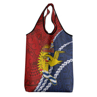 Kiribati Independence Day Grocery Bag Polynesian and Melanesian Art Tattoo LT03 - Polynesian Pride