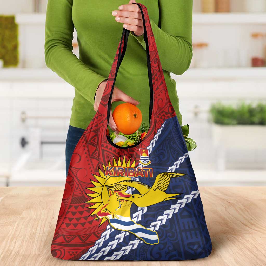 Kiribati Independence Day Grocery Bag Polynesian and Melanesian Art Tattoo LT03 - Polynesian Pride