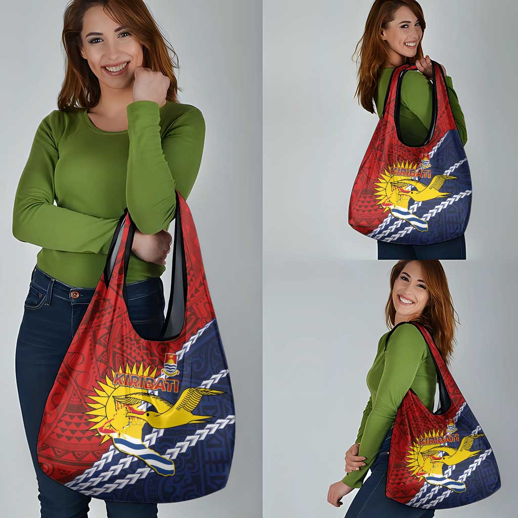 Kiribati Independence Day Grocery Bag Polynesian and Melanesian Art Tattoo LT03 - Polynesian Pride