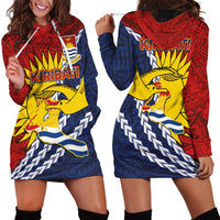 Kiribati Independence Day Hoodie Dress Polynesian and Melanesian Art Tattoo LT03 - Polynesian Pride