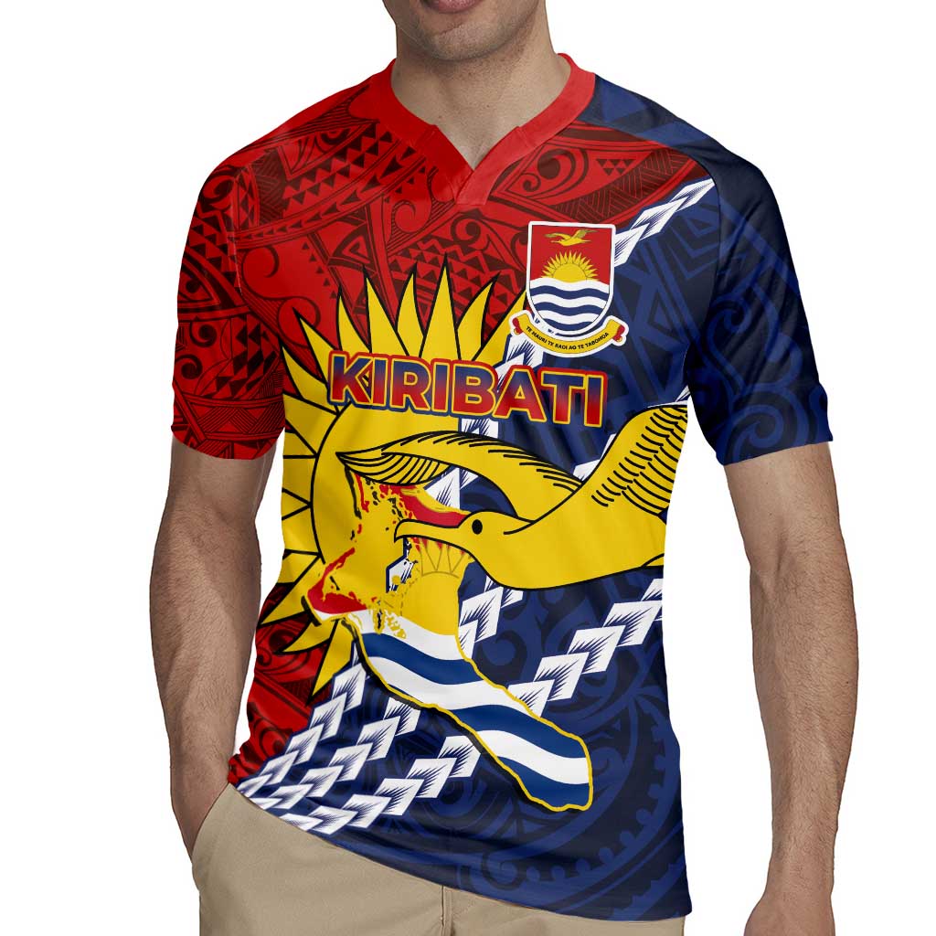 Kiribati Independence Day Rugby Jersey Polynesian and Melanesian Art Tattoo
