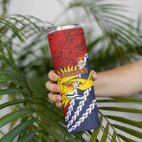 Kiribati Independence Day Skinny Tumbler Polynesian and Melanesian Art Tattoo LT03 - Polynesian Pride