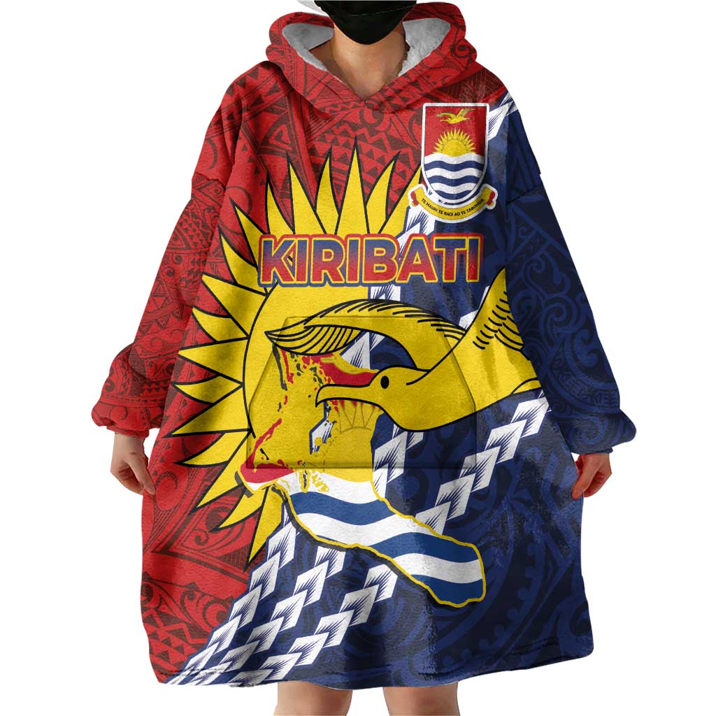 Kiribati Independence Day Wearable Blanket Hoodie Polynesian and Melanesian Art Tattoo LT03 - Polynesian Pride