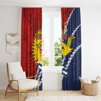 Kiribati Independence Day Window Curtain Polynesian and Melanesian Art Tattoo LT03 - Polynesian Pride