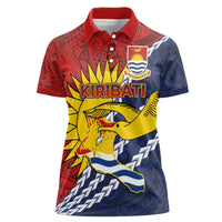 Kiribati Independence Day Women Polo Shirt Polynesian and Melanesian Art Tattoo LT03 Female Red - Polynesian Pride