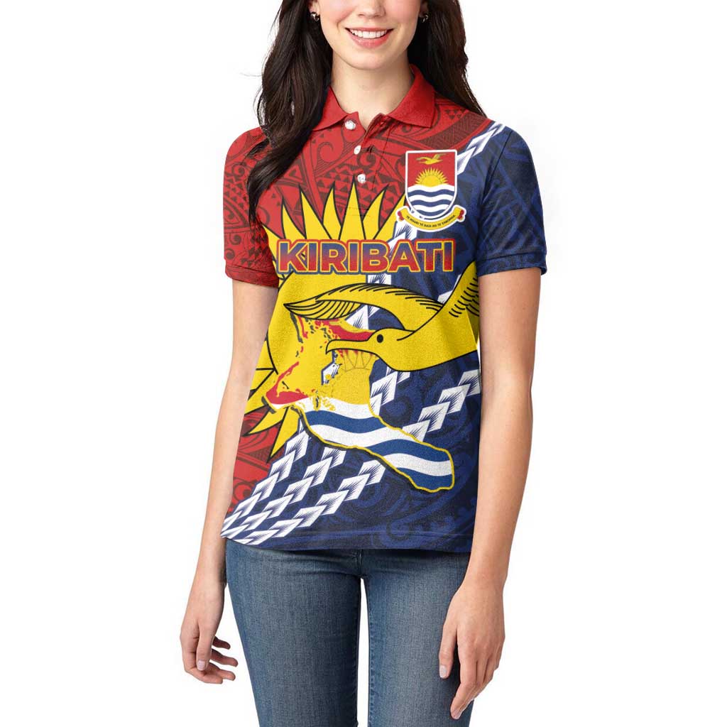 Kiribati Independence Day Women Polo Shirt Polynesian and Melanesian Art Tattoo LT03 - Polynesian Pride