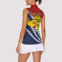 Kiribati Independence Day Women Sleeveless Polo Shirt Polynesian and Melanesian Art Tattoo LT03 - Polynesian Pride
