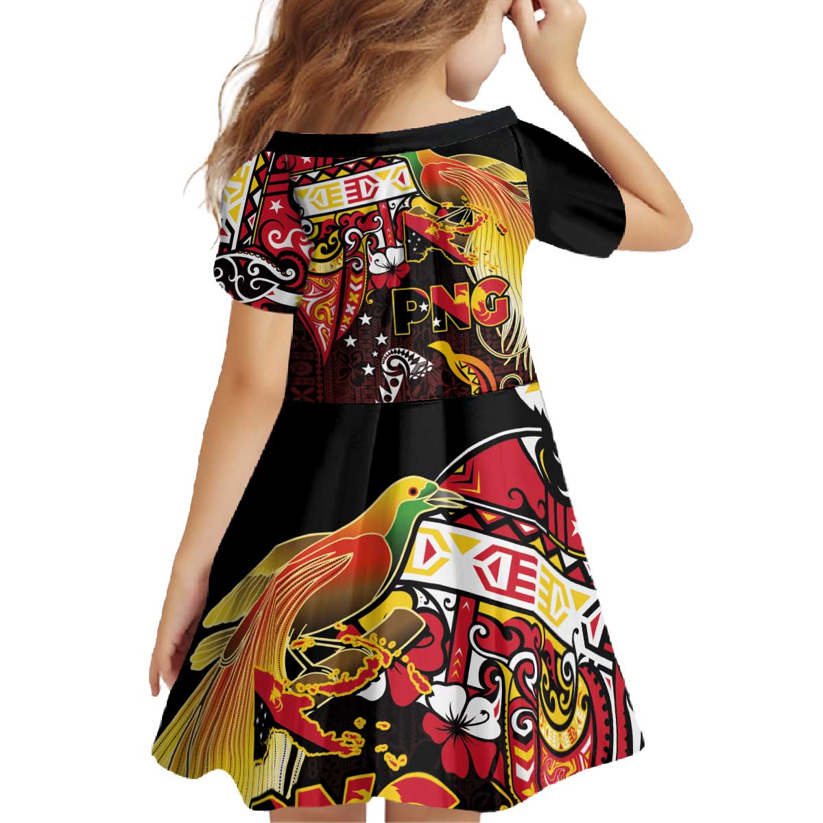 Papua New Guinea 2025 Family Matching Off The Shoulder Long Sleeve Dress and Hawaiian Shirt 50th Independence Day Anniversary LT03 - Polynesian Pride