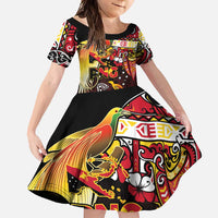 Papua New Guinea 2025 Family Matching Off Shoulder Maxi Dress and Hawaiian Shirt 50th Independence Day Anniversary