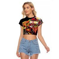 Papua New Guinea 2025 Raglan Cropped T Shirt 50th Independence Day Anniversary