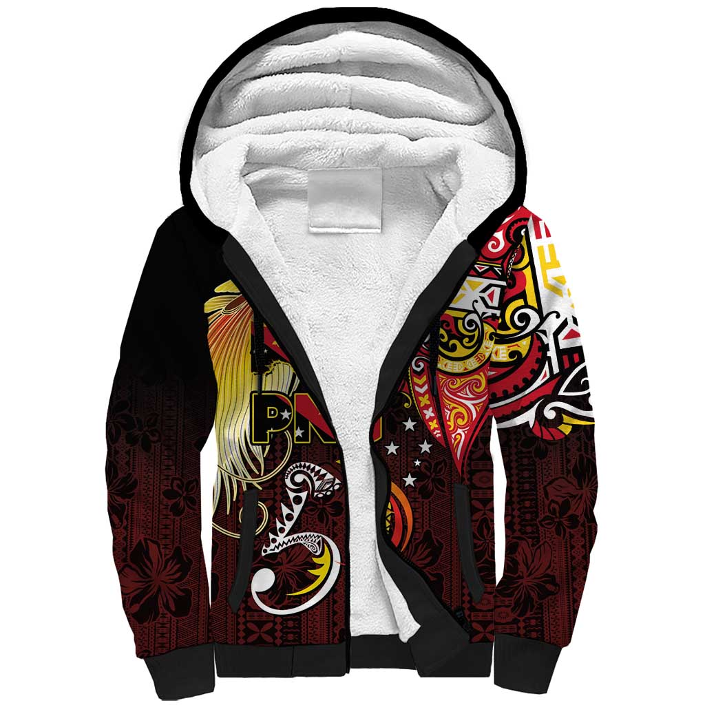 Papua New Guinea 2025 Sherpa Hoodie 50th Independence Day Anniversary