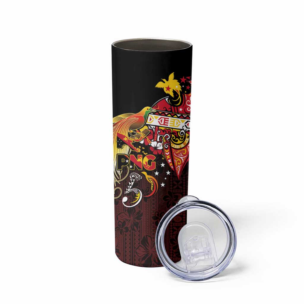 Papua New Guinea 2025 Skinny Tumbler 50th Independence Day Anniversary LT03 - Polynesian Pride