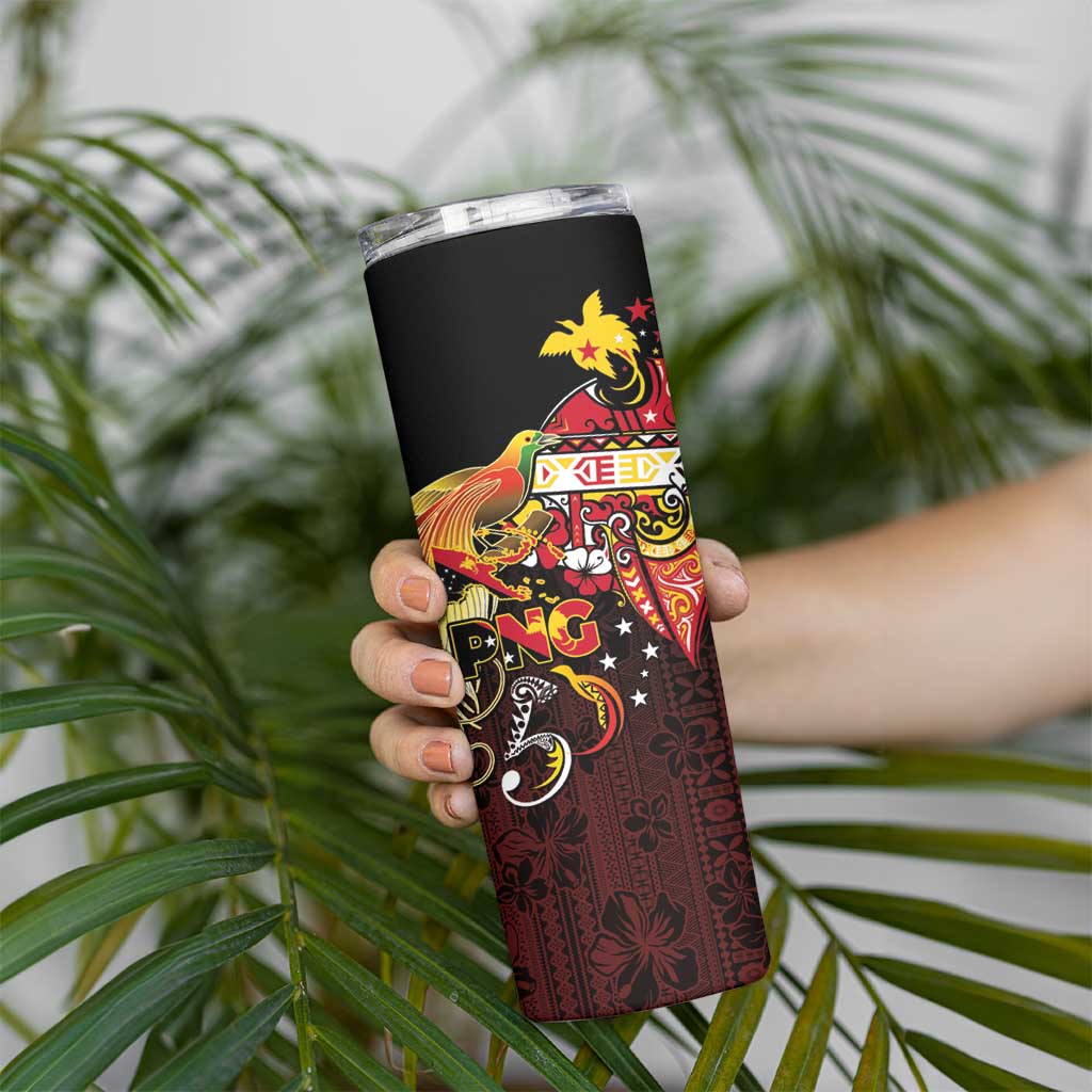 Papua New Guinea 2025 Skinny Tumbler 50th Independence Day Anniversary LT03 - Polynesian Pride