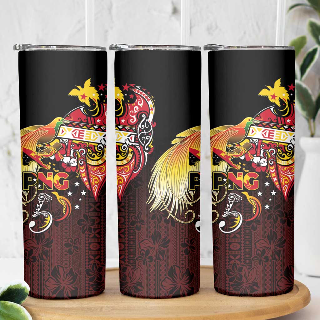 Papua New Guinea 2025 Skinny Tumbler 50th Independence Day Anniversary LT03 - Polynesian Pride