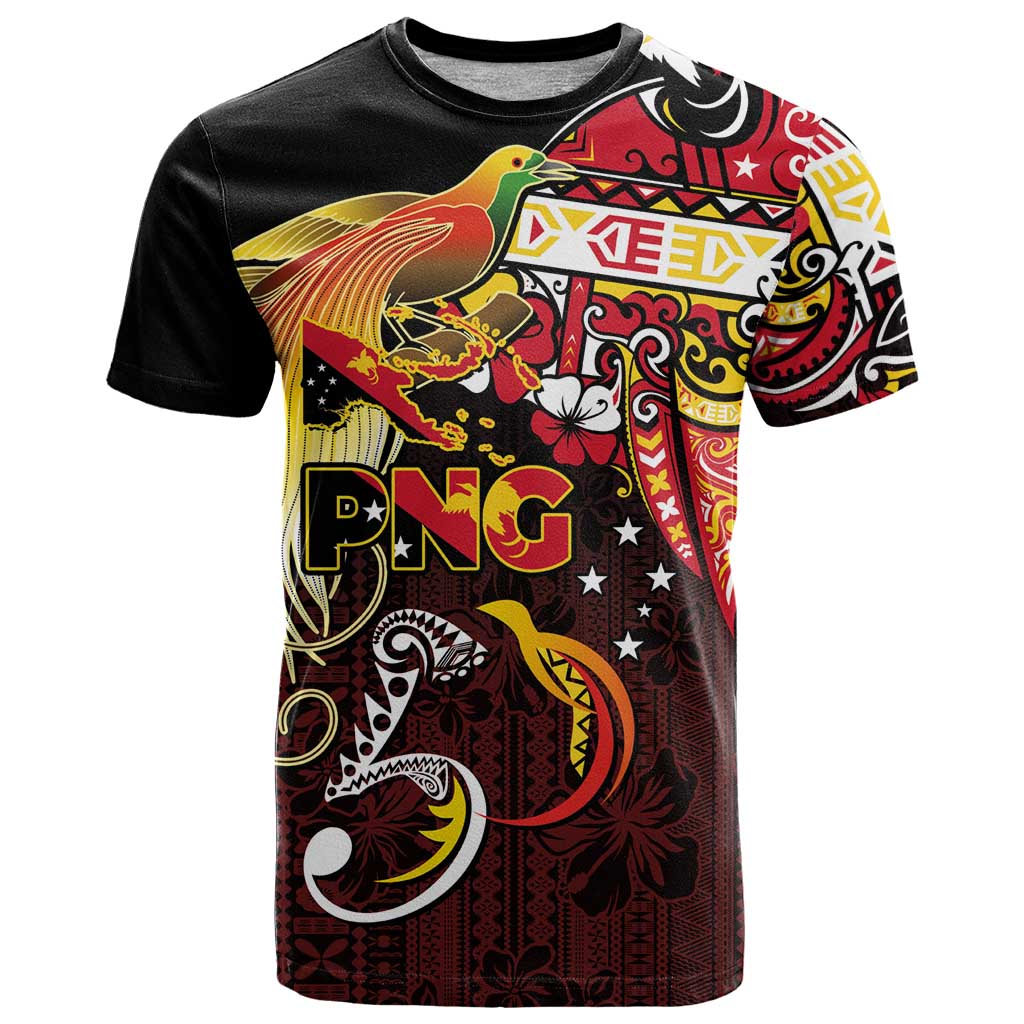 Papua New Guinea 2025 T Shirt 50th Independence Day Anniversary LT03 Red - Polynesian Pride