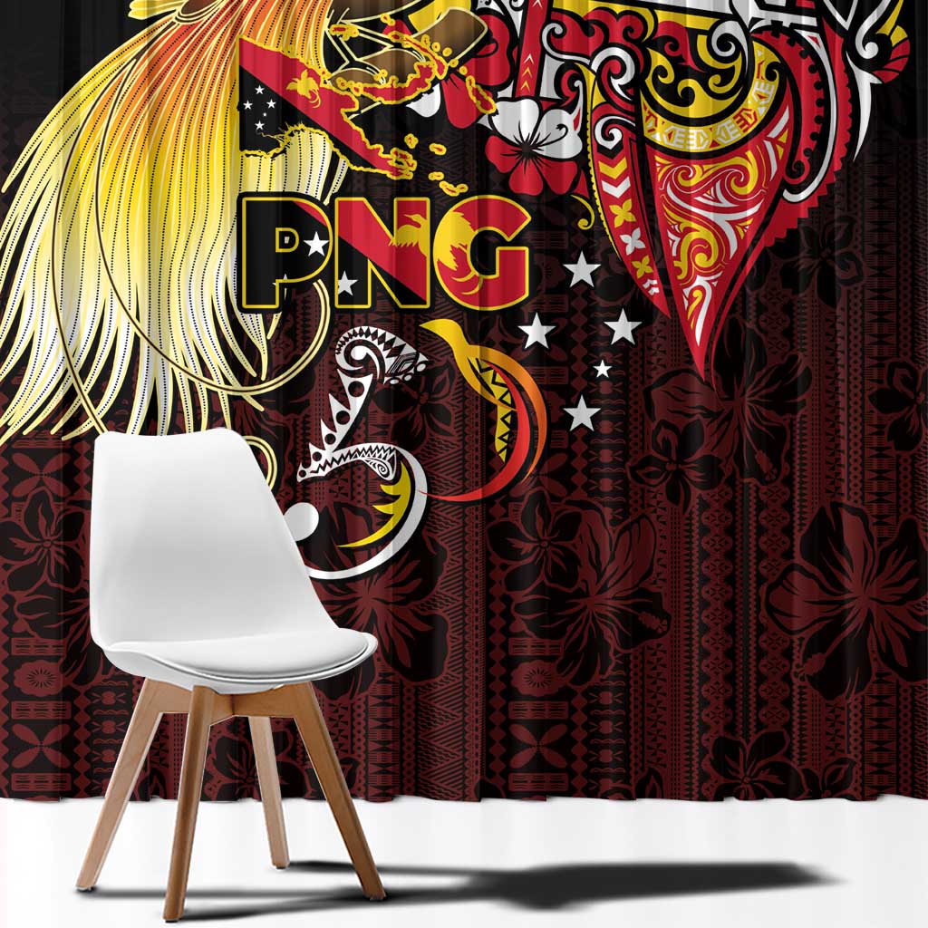 Papua New Guinea 2025 Window Curtain 50th Independence Day Anniversary LT03 - Polynesian Pride