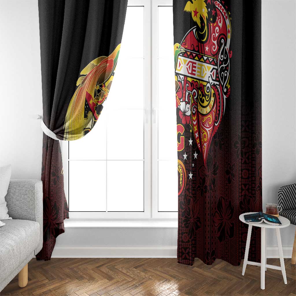 Papua New Guinea 2025 Window Curtain 50th Independence Day Anniversary LT03 - Polynesian Pride