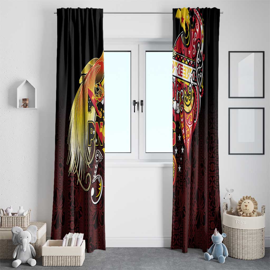 Papua New Guinea 2025 Window Curtain 50th Independence Day Anniversary LT03 - Polynesian Pride