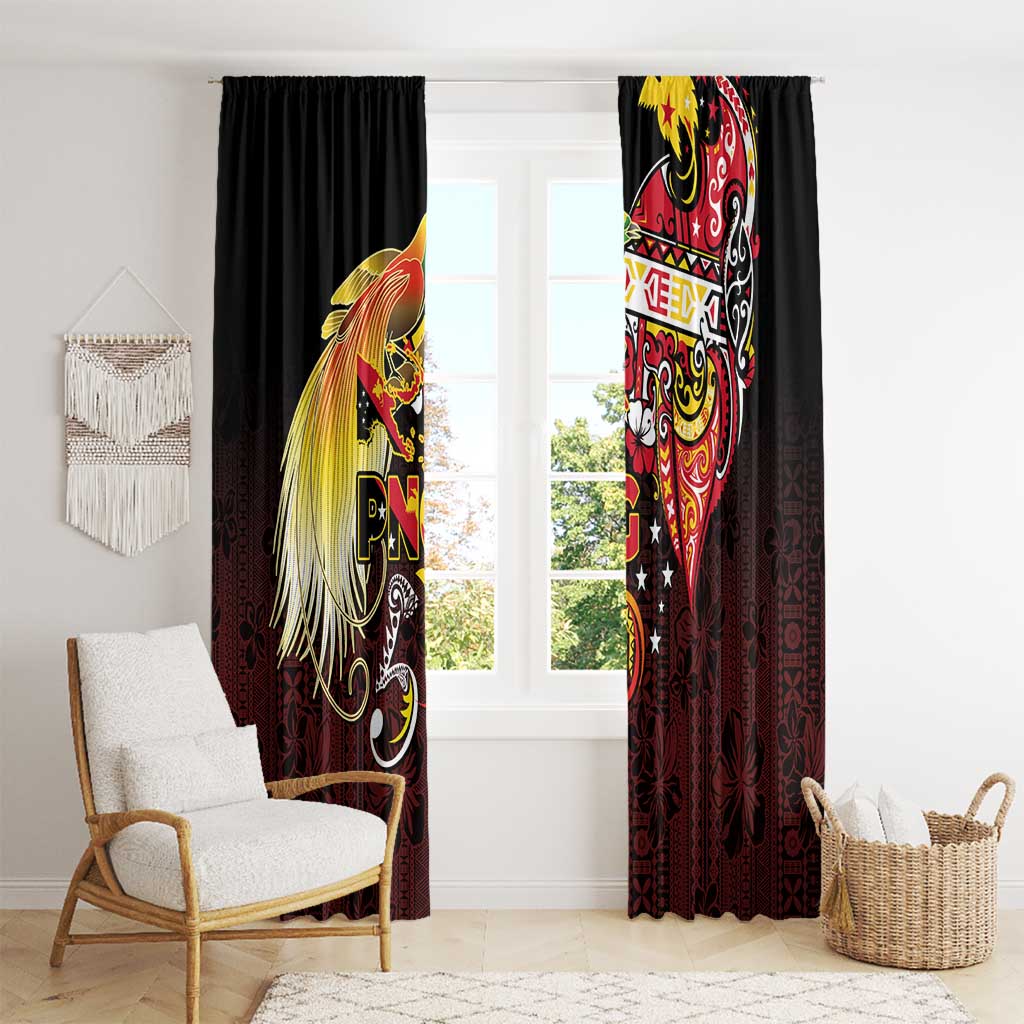 Papua New Guinea 2025 Window Curtain 50th Independence Day Anniversary LT03 - Polynesian Pride