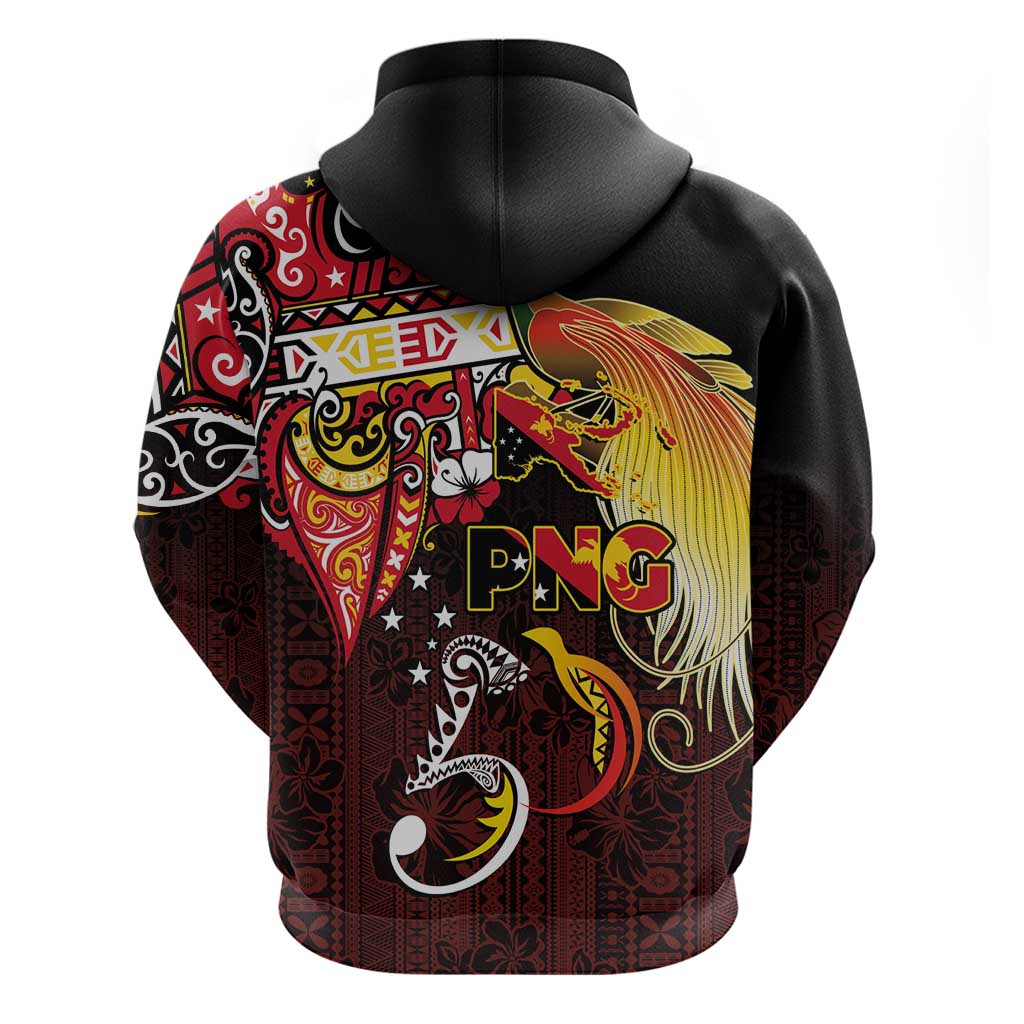 Papua New Guinea 2025 Zip Hoodie 50th Independence Day Anniversary LT03 - Polynesian Pride