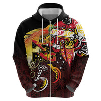 Papua New Guinea 2025 Zip Hoodie 50th Independence Day Anniversary LT03 - Polynesian Pride