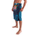 Fiji Coat of Arms Traditional Dashiki Lavalava Tapa Art and Palm Leaves Pattern Dark Navy Color - Polynesian Pride