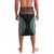 Fiji Coat of Arms Traditional Dashiki Lavalava Tapa Art and Palm Leaves Pattern Black Color - Polynesian Pride