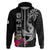 Polynesian Fiji Hoodie Shark and Hibiscus Tapa Pattern Version LT03 - Polynesian Pride