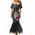 Custom Polynesian Fiji Mermaid Dress Shark and Hibiscus Tapa Pattern Version LT03 - Polynesian Pride