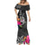 Custom Polynesian Fiji Mermaid Dress Shark and Hibiscus Tapa Pattern Version LT03 - Polynesian Pride