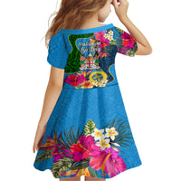 Malampa Fiji Day Family Matching Short Sleeve Bodycon Dress and Hawaiian Shirt Tropical Plants Mix Polynesian and Tapa Pattern LT03 - Polynesian Pride