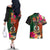 Penama Day Couples Matching Off The Shoulder Long Sleeve Dress and Hawaiian Shirt 16th September Polynesian Pattern with Pacific Flower LT03 - Polynesian Pride
