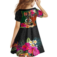 Penama Day Family Matching Off Shoulder Maxi Dress and Hawaiian Shirt 16th September Polynesian Pattern with Pacific Flower LT03 - Polynesian Pride