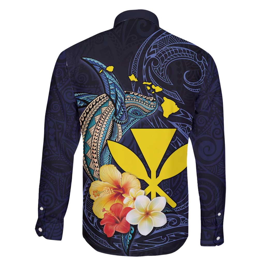 Hawaiian Whale and Kanaka Maoli Symbol Family Matching Mermaid Dress and Hawaiian Shirt Hibiscus with Hawaii Map and Polynesian Tattoo Deep Sea Color LT03 - Polynesian Pride